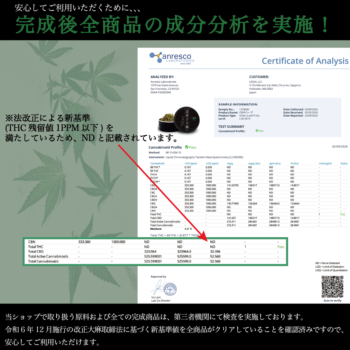 LHS® 道産子大麻 CRDPHERB
