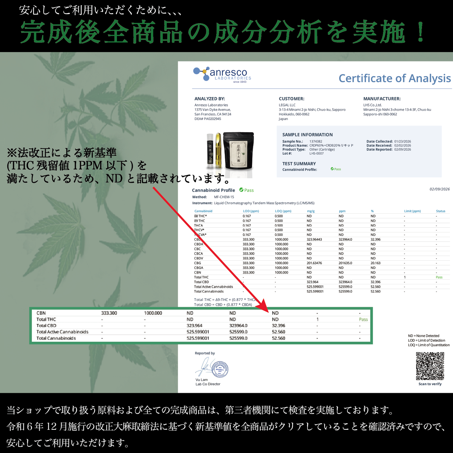 LHS® 道産子大麻 CRDP+CRDB LIQUID